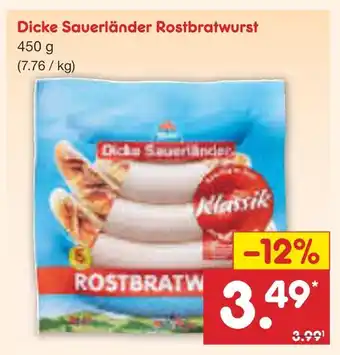 Netto Marken-Discount Dicke sauerländer rostbratwurst Angebot
