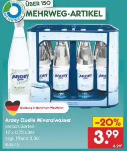 Netto Marken-Discount Ardey quelle mineralwasser Angebot