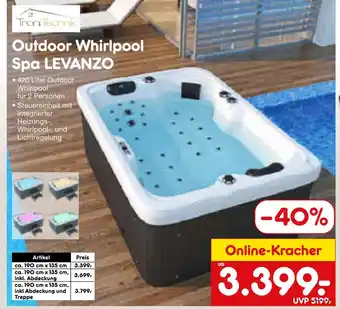 Netto Marken-Discount Tronitechnik outdoor whirlpool spa levanzo Angebot