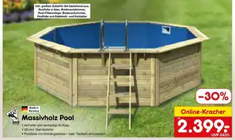 Netto Marken-Discount Massivholz pool Angebot
