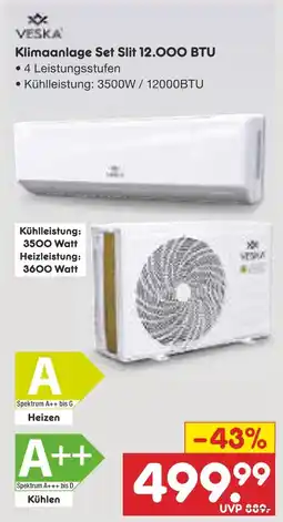Netto Marken-Discount Veska klimaanlage set slit 12.000 btu Angebot