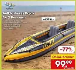 Netto Marken-Discount Aufblasbares kajak für 2 personen Angebot