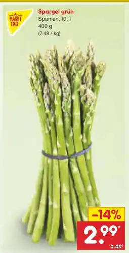 Netto Marken-Discount Spargel grün Angebot