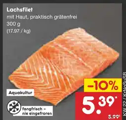 Netto Marken-Discount Aquakultur lachsfilet Angebot