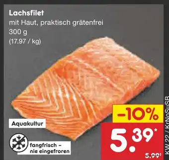 Netto Marken-Discount Aquakultur lachsfilet Angebot
