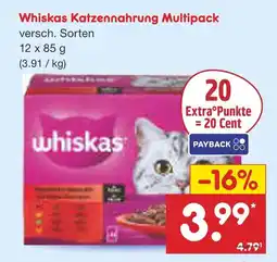 Netto Marken-Discount Whiskas katzennahrung multipack Angebot