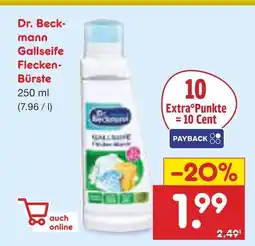 Netto Marken-Discount Dr. beckmann gallseife flecken-bürste Angebot