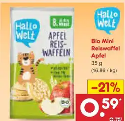 Netto Marken-Discount Hallo welt bio mini reiswaffel apfel Angebot