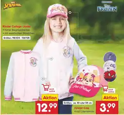 Netto Marken-Discount Kinder college-jacke oder kinder cap Angebot