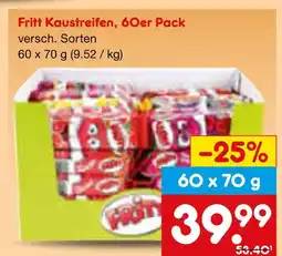 Netto Marken-Discount Fritt kaustreifen, 60er pack Angebot