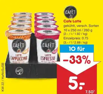 Netto Marken-Discount Cafet cafe latte Angebot