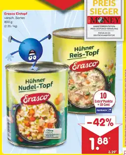 Netto Marken-Discount Erasco hühner reis-topf Angebot