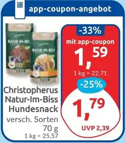 Budni Christopherus Natur-Im-Biss Hundesnack Angebot