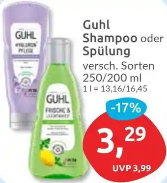 Budni Guhl Shampoo oder Spülung Angebot