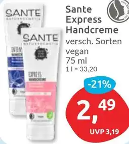 Budni Sante Express Handcreme Angebot