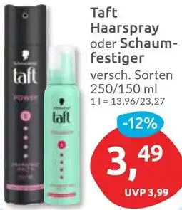 Budni Taft Haarspray oder Schaumfestiger Angebot
