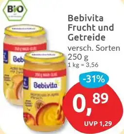 Budni Bebivita Frucht und Getreide Angebot