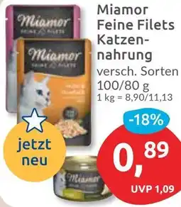 Budni Miamor Feine Filets Katzennahrung Angebot