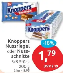 Budni Knoppers Nussriegel oder Nussschnitte Angebot