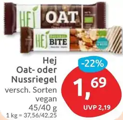 Budni Hej Oat- oder Nussriegel Angebot