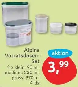 Budni Alpina Vorratsdosen Set Angebot