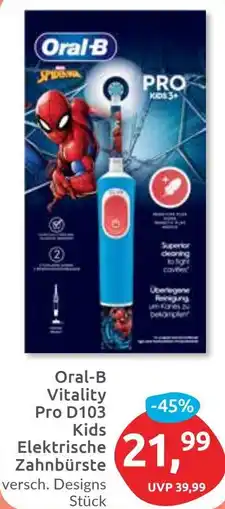 Budni Oral-B Vitality Pro D103 Kids Elektrische Zahnbürste Angebot