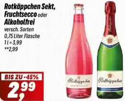 Simmel Rotkäppchen Sekt, Fruchtsecco oder Alkoholfrei Angebot