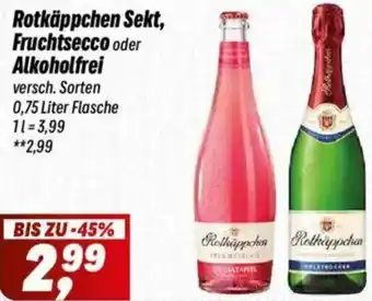 Simmel Rotkäppchen Sekt, Fruchtsecco oder Alkoholfrei Angebot