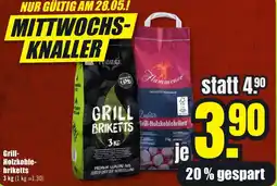 B1 Discount Baumarkt Grill-Holzkohlebriketts Angebot
