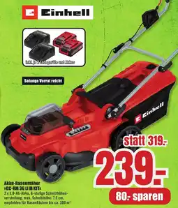 B1 Discount Baumarkt Einhell Akku-Rasenmäher GC-RM 36 LI M KIT Angebot