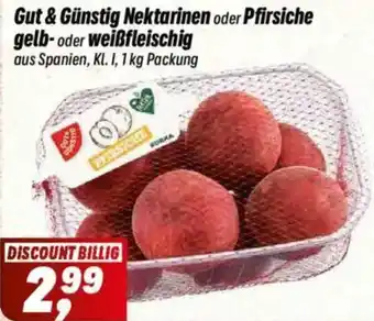 Simmel Gut & Günstig Nektarinen oder Pfirsiche gelb-oder weißfleischig Angebot