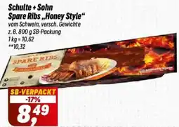 Simmel Schulte + Sohn Spare Ribs ,,Honey Style" Angebot