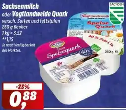 Simmel Sachsenmilch oder Vogtlandweide Quark Angebot