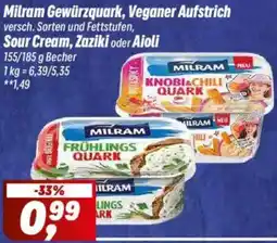 Simmel Milram Gewürzquark, Veganer Aufstrich, Sour Cream, Zaziki oder Aioli Angebot