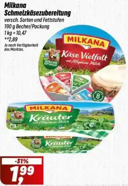 Simmel Milkana Schmelzkäsezubereitung Angebot