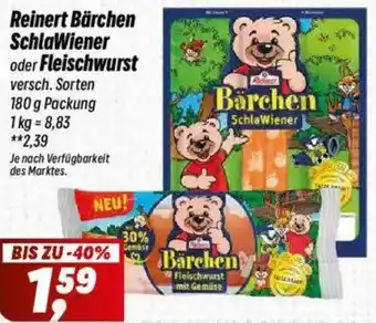 Simmel Reinert Bärchen SchlaWiener oder Fleischwurst Angebot