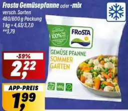 Simmel Frosta Gemüsepfanne oder -mix Angebot