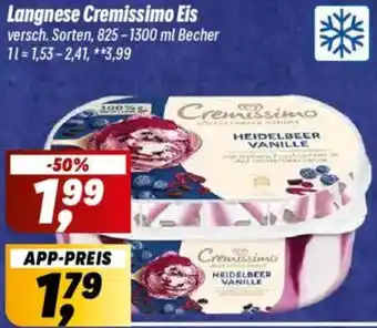 Simmel Langnese Cremissimo Eis Angebot