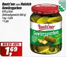 Simmel Bautz’ner oder Hainich Gewürzgurken Angebot