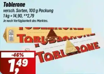 Simmel Toblerone Angebot