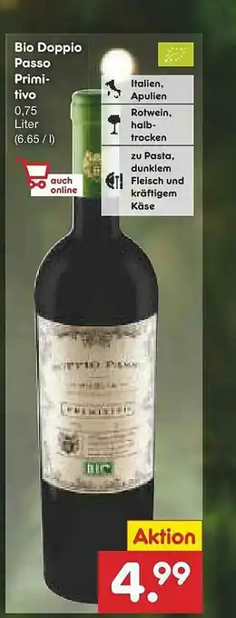 Netto Marken-Discount Bio Doppio Passo Primitivo Angebot