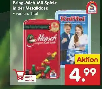 Netto Marken-Discount Bring-mich-mit Spiele In Der Metalldose Angebot