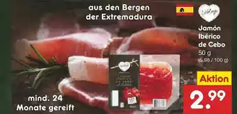 Netto Marken-Discount Lieblings Jamón Ibérico De Cebo Angebot