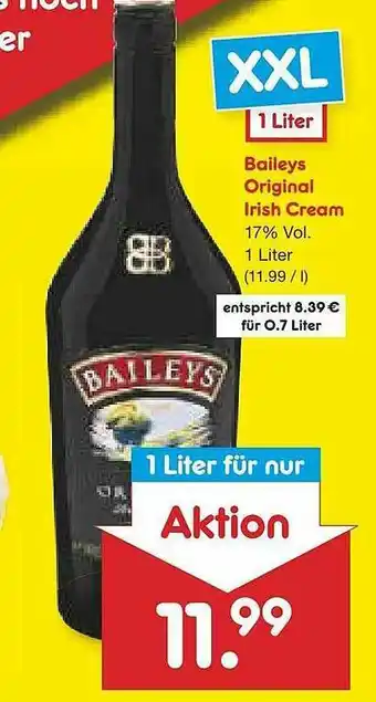 Netto Marken-Discount Baileys Original Irish Cream Angebot