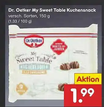Netto Marken-Discount Dr Oetker My Sweet Table Kuchensnack Angebot