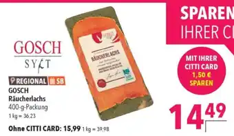 CITTI Markt GOSCH Räucherlachs Angebot