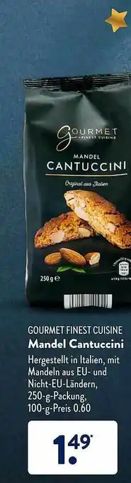 Aldi Süd Gourmet Finest Cuisine Mandel Cantuccini Angebot