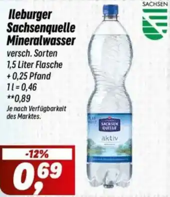 Simmel Ileburger Sachsenquelle Mineralwasser Angebot