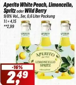 Simmel Aperito White Peach, Limoncello, Spritz oder Wild Berry Angebot