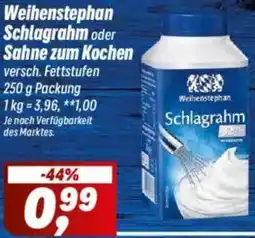 Simmel Weihenstephan Schlagrahm oder Sahne zum Kochen Angebot